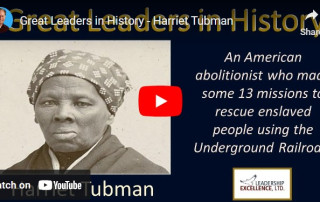 Harriet Tubman - great leader in history