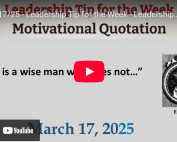 leadership quote by Epictetus and leadership tip of the week