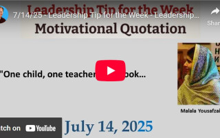 Leadership quote Malala Yousafzai